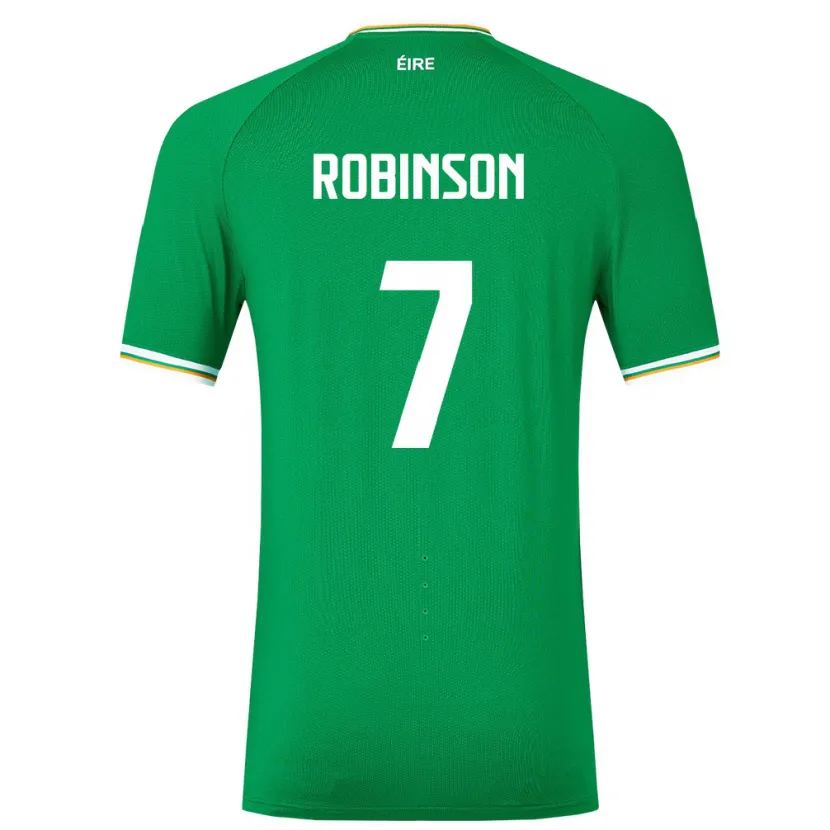 Danxen Dzieci Irlandia Callum Robinson #7 Zielony Domowa Koszulka 24-26 Koszulki Klubowe
