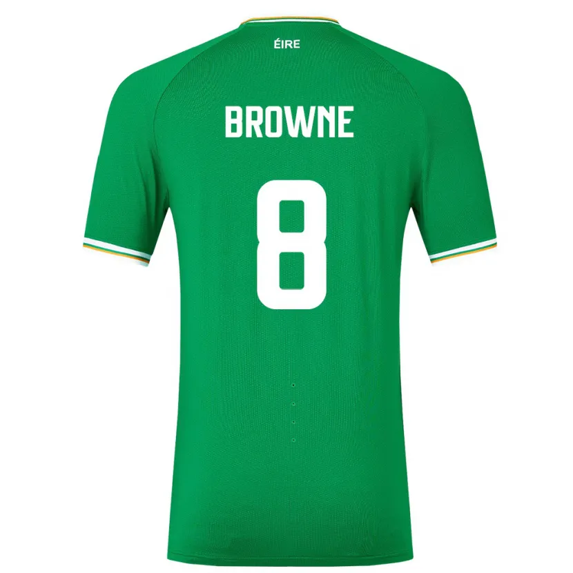 Danxen Dzieci Irlandia Alan Browne #8 Zielony Domowa Koszulka 24-26 Koszulki Klubowe