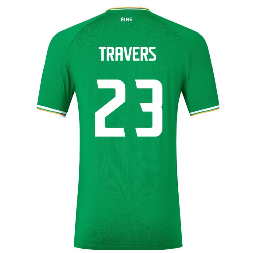 Danxen Dzieci Irlandia Mark Travers #23 Zielony Domowa Koszulka 24-26 Koszulki Klubowe