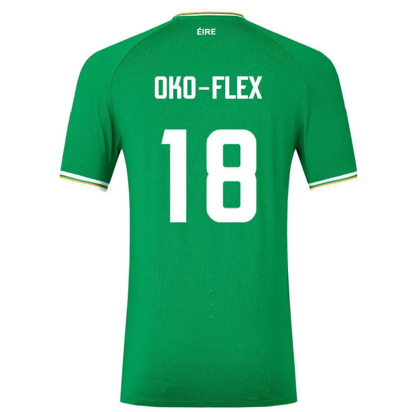 Danxen Dzieci Irlandia Armstrong Oko-Flex #18 Zielony Domowa Koszulka 24-26 Koszulki Klubowe