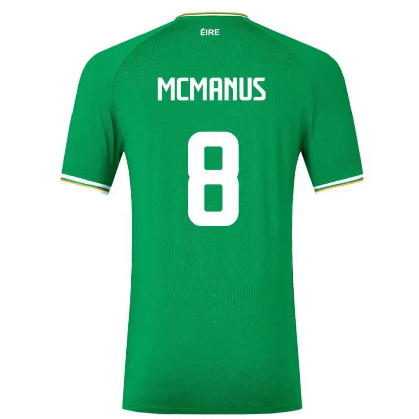 Danxen Dzieci Irlandia James Mcmanus #8 Zielony Domowa Koszulka 24-26 Koszulki Klubowe