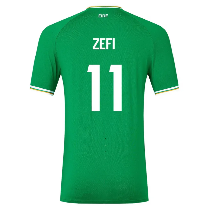 Danxen Dzieci Irlandia Kevin Zefi #11 Zielony Domowa Koszulka 24-26 Koszulki Klubowe