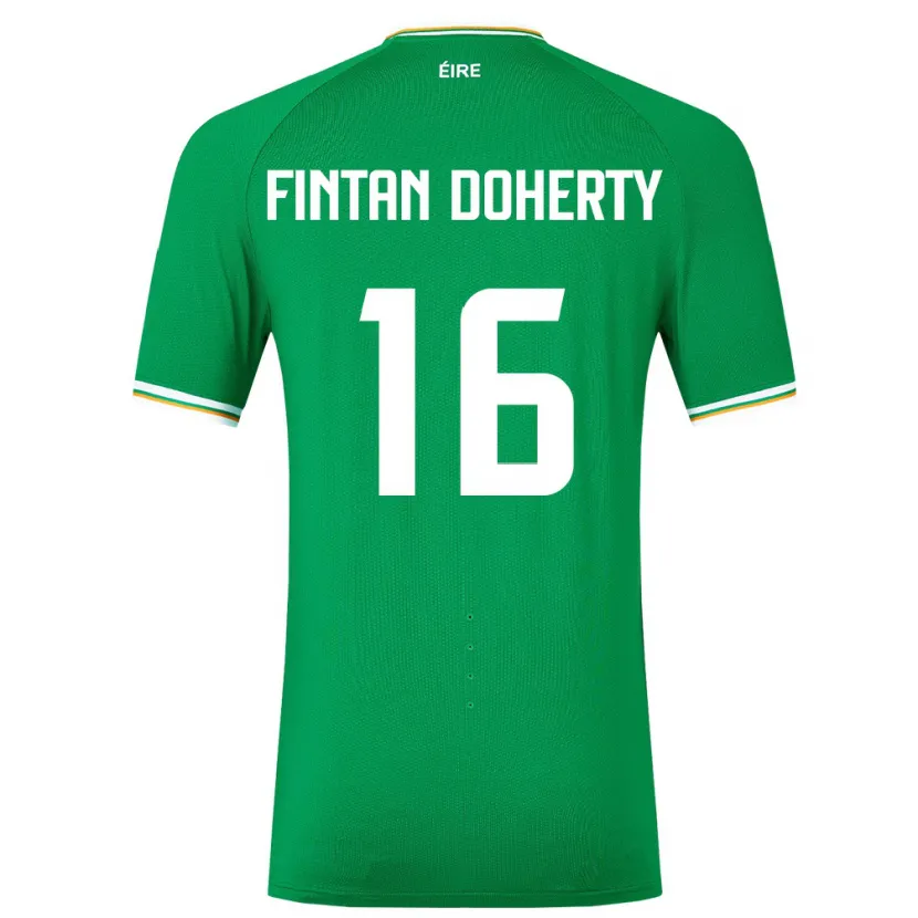 Danxen Dzieci Irlandia Fintan Doherty #16 Zielony Domowa Koszulka 24-26 Koszulki Klubowe