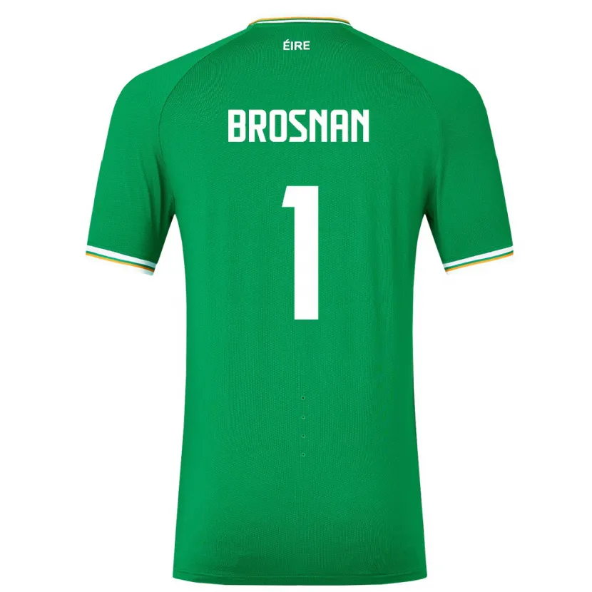 Danxen Dzieci Irlandia Courtney Brosnan #1 Zielony Domowa Koszulka 24-26 Koszulki Klubowe