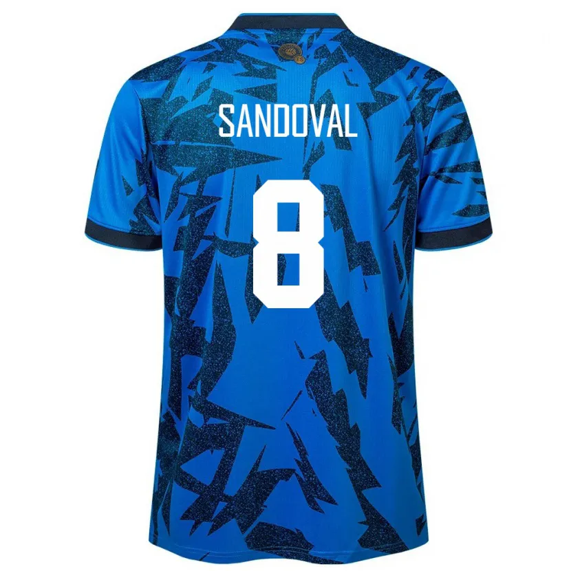 Danxen Dzieci Salwador Emerson Sandoval #8 Niebieski Domowa Koszulka 24-26 Koszulki Klubowe