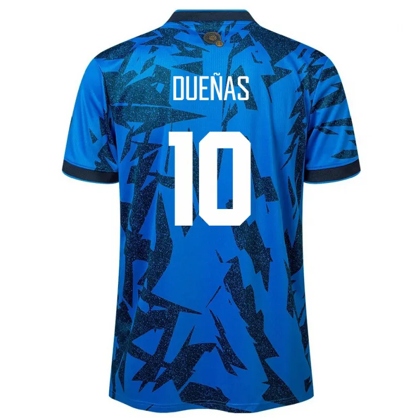 Danxen Dzieci Salwador Enrico Dueñas #10 Niebieski Domowa Koszulka 24-26 Koszulki Klubowe