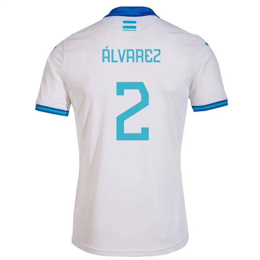 Danxen Dzieci Honduras Kevin Álvarez #2 Biały Domowa Koszulka 24-26 Koszulki Klubowe