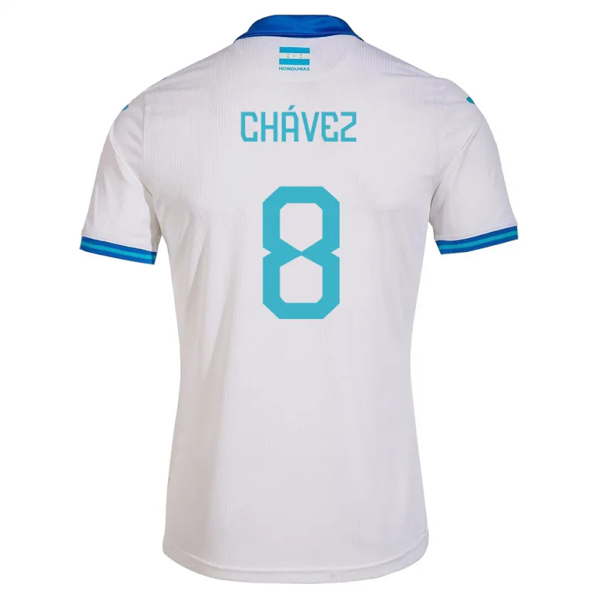 Danxen Dzieci Honduras Gerson Chávez #8 Biały Domowa Koszulka 24-26 Koszulki Klubowe