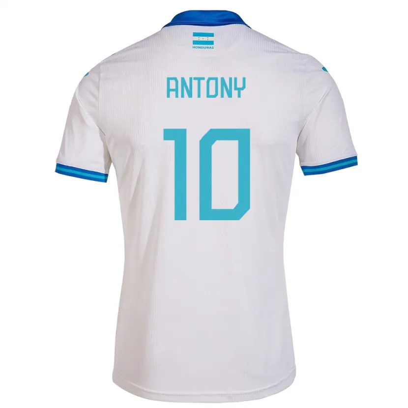 Danxen Dzieci Honduras Antony García #10 Biały Domowa Koszulka 24-26 Koszulki Klubowe