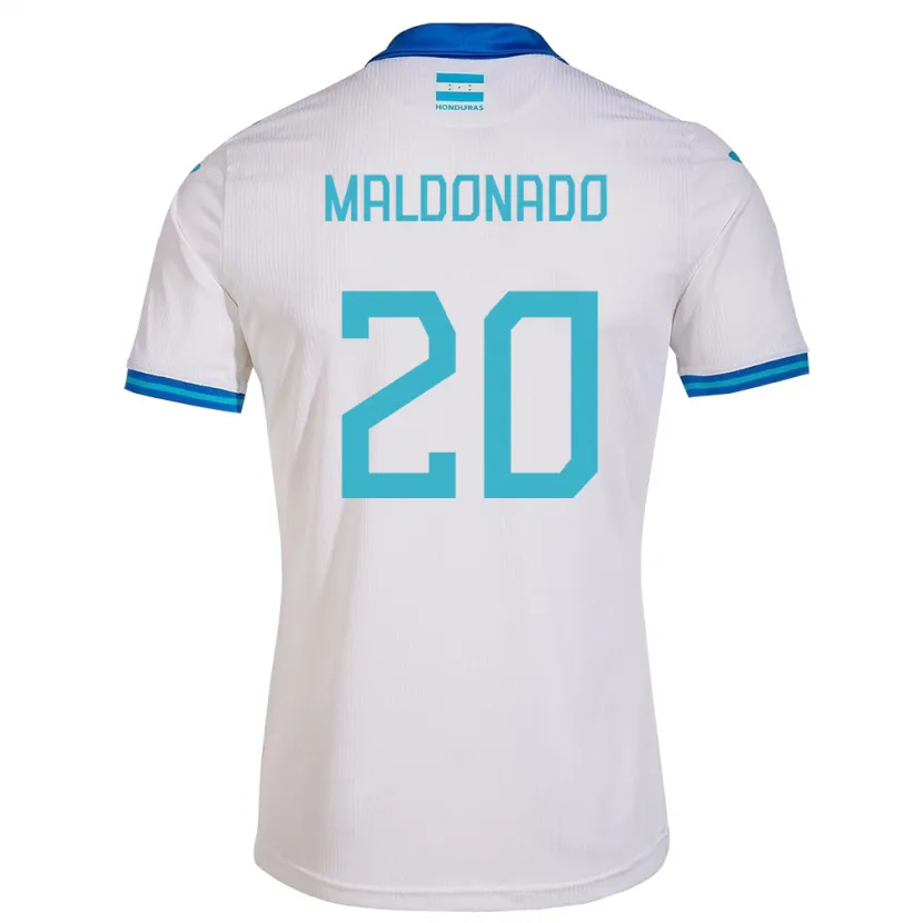 Danxen Dzieci Honduras Alessandro Maldonado #20 Biały Domowa Koszulka 24-26 Koszulki Klubowe