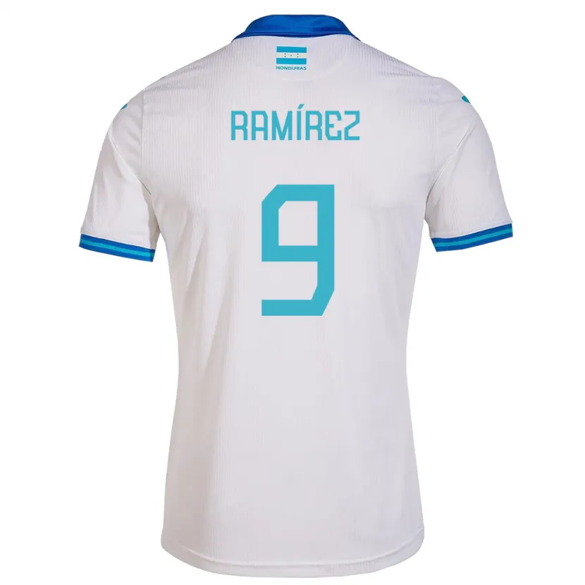 Danxen Dzieci Honduras Truimali Ramírez #9 Biały Domowa Koszulka 24-26 Koszulki Klubowe