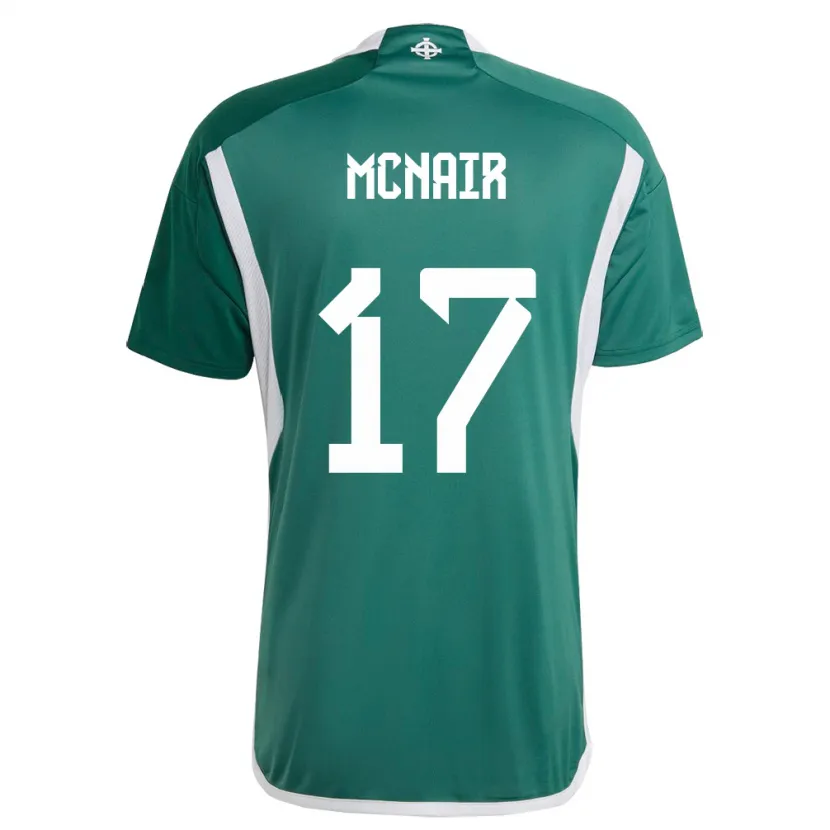 Danxen Dzieci Irlandia Północna Paddy Mcnair #17 Zielony Domowa Koszulka 24-26 Koszulki Klubowe