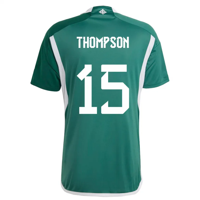 Danxen Dzieci Irlandia Północna Jordan Thompson #15 Zielony Domowa Koszulka 24-26 Koszulki Klubowe