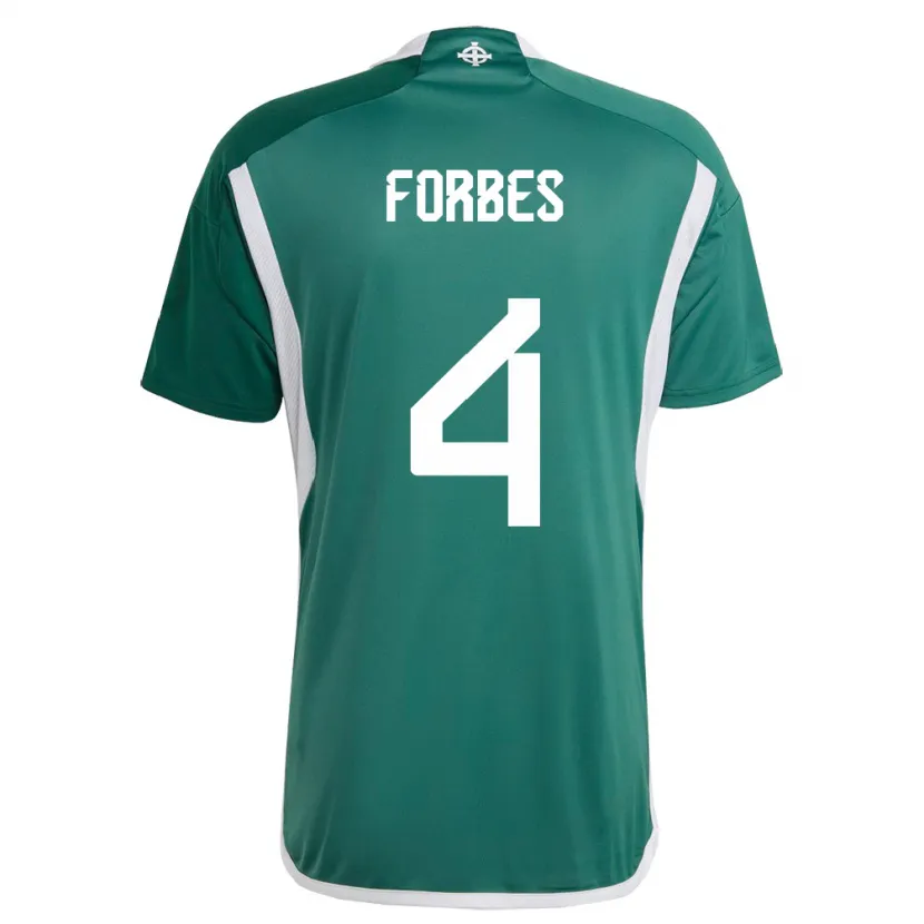 Danxen Dzieci Irlandia Północna Michael Forbes #4 Zielony Domowa Koszulka 24-26 Koszulki Klubowe