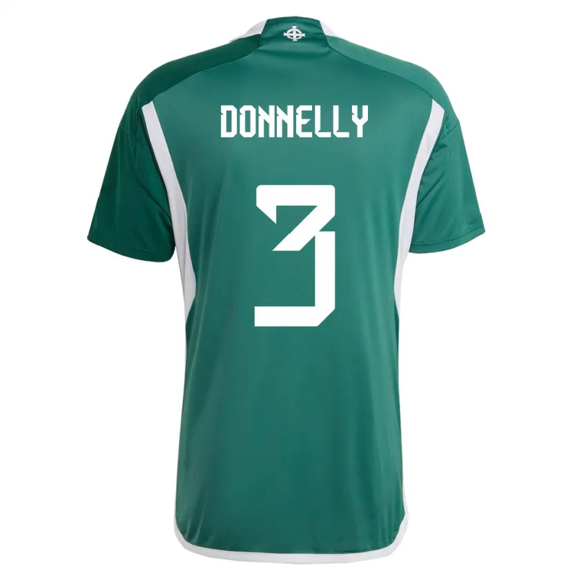 Danxen Dzieci Irlandia Północna Aaron Donnelly #3 Zielony Domowa Koszulka 24-26 Koszulki Klubowe