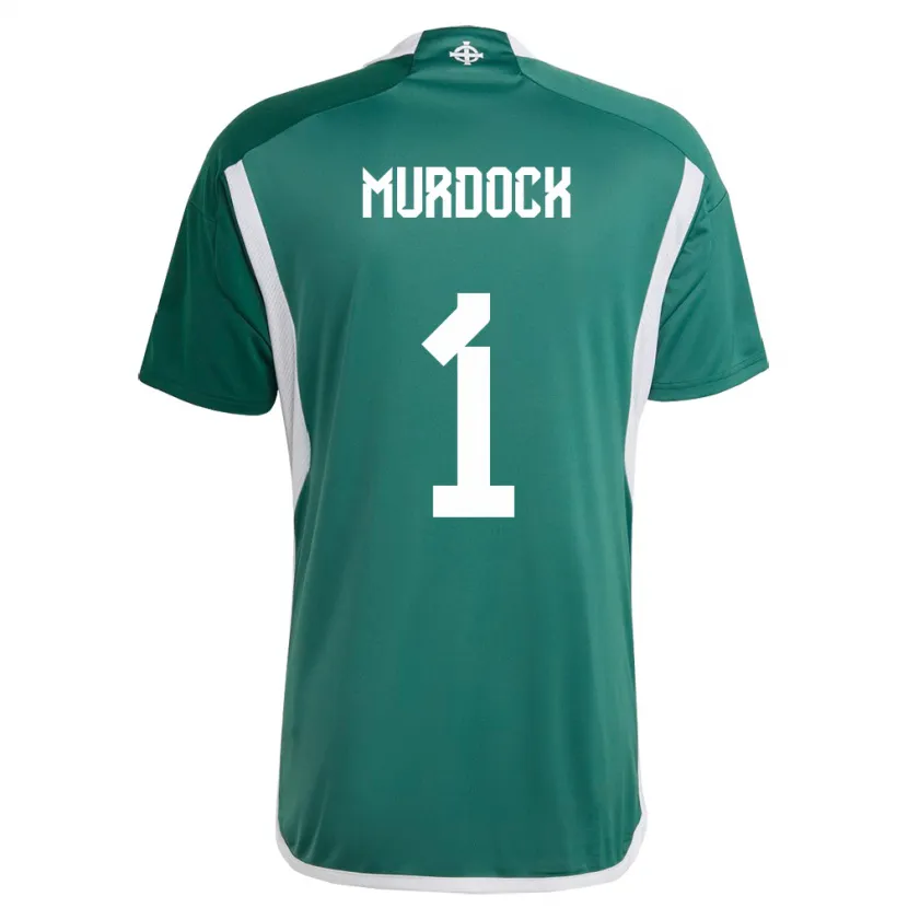 Danxen Dzieci Irlandia Północna Will Murdock #1 Zielony Domowa Koszulka 24-26 Koszulki Klubowe