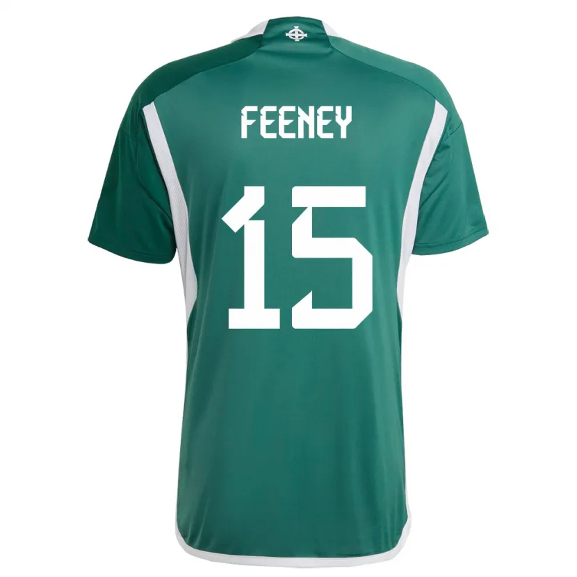 Danxen Dzieci Irlandia Północna George Feeney #15 Zielony Domowa Koszulka 24-26 Koszulki Klubowe