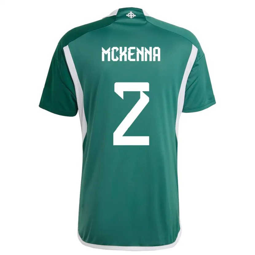 Danxen Dzieci Irlandia Północna Rebecca Mckenna #2 Zielony Domowa Koszulka 24-26 Koszulki Klubowe