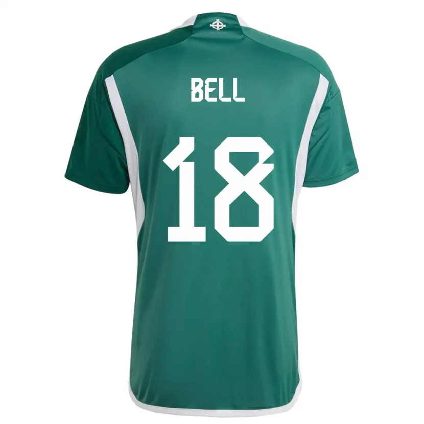 Danxen Dzieci Irlandia Północna Megan Bell #18 Zielony Domowa Koszulka 24-26 Koszulki Klubowe