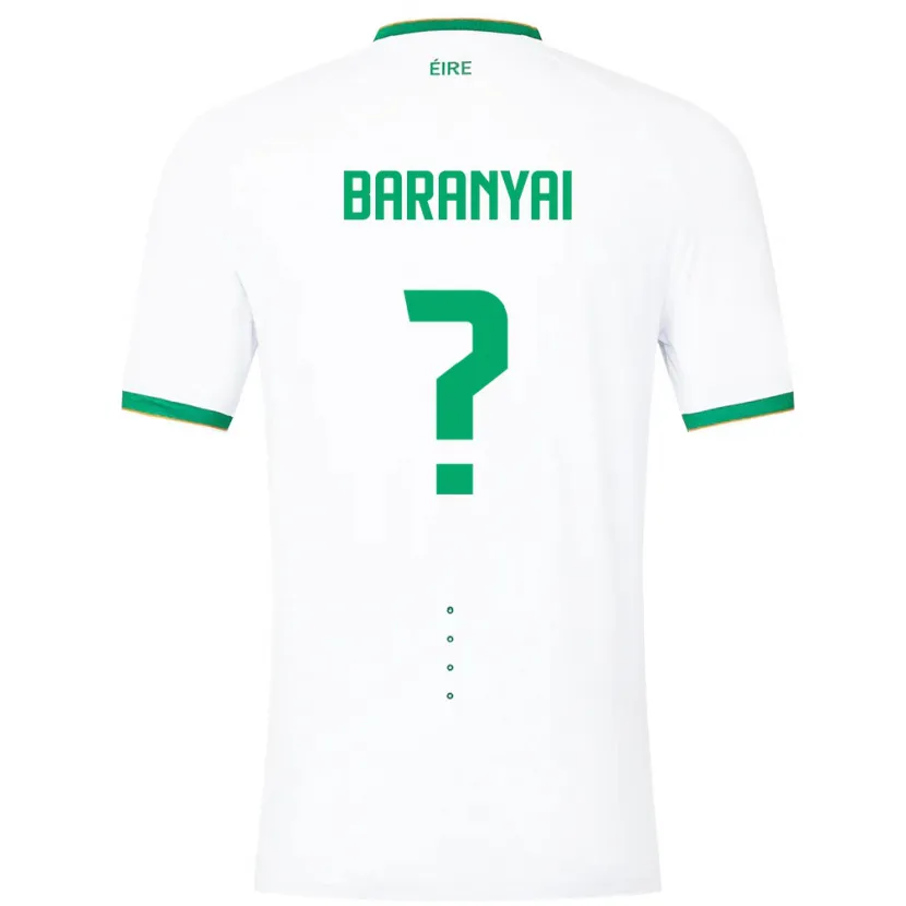 Danxen Dzieci Irlandia Patrick Baranyai #0 Biały Wyjazdowa Koszulka 24-26 Koszulki Klubowe