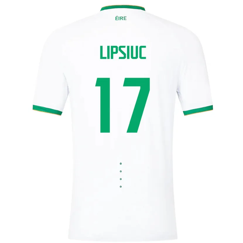 Danxen Dzieci Irlandia Darius Lipsiuc #17 Biały Wyjazdowa Koszulka 24-26 Koszulki Klubowe
