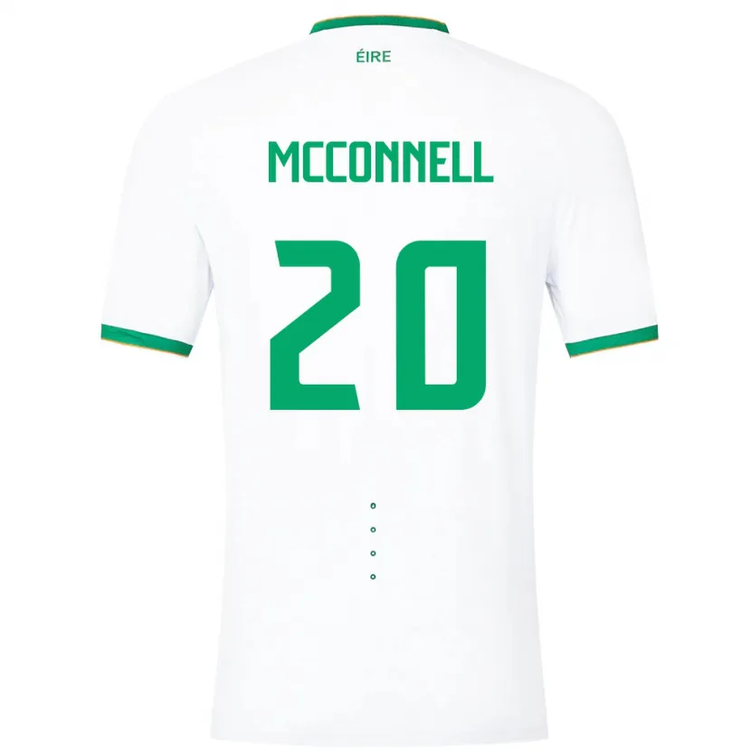 Danxen Dzieci Irlandia Glenn Mcconnell #20 Biały Wyjazdowa Koszulka 24-26 Koszulki Klubowe