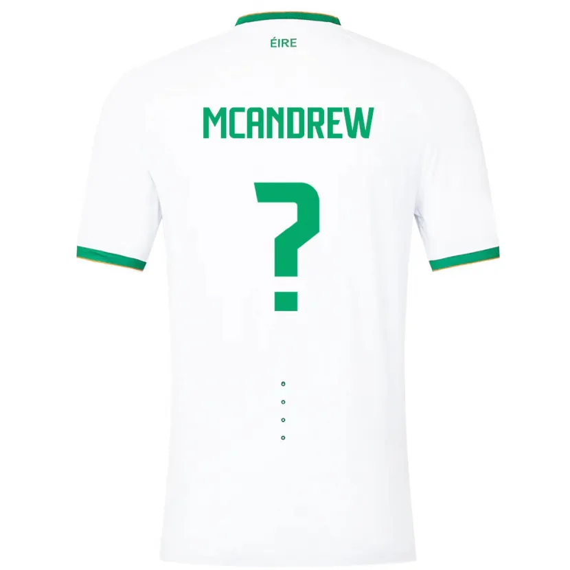 Danxen Dzieci Irlandia Niall Mcandrew #0 Biały Wyjazdowa Koszulka 24-26 Koszulki Klubowe