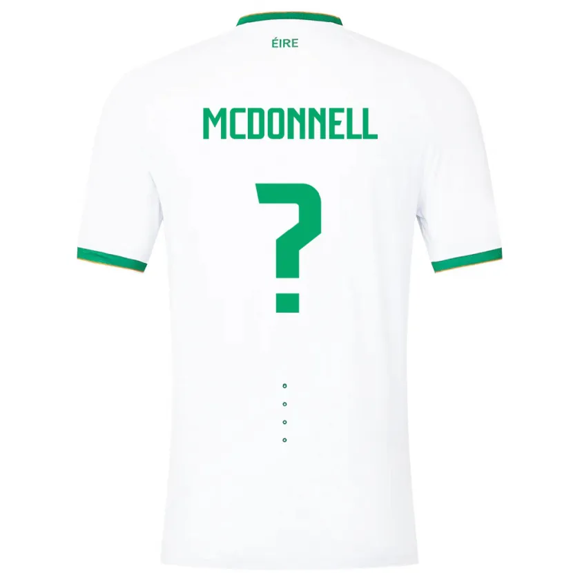 Danxen Dzieci Irlandia Grady Mcdonnell #0 Biały Wyjazdowa Koszulka 24-26 Koszulki Klubowe