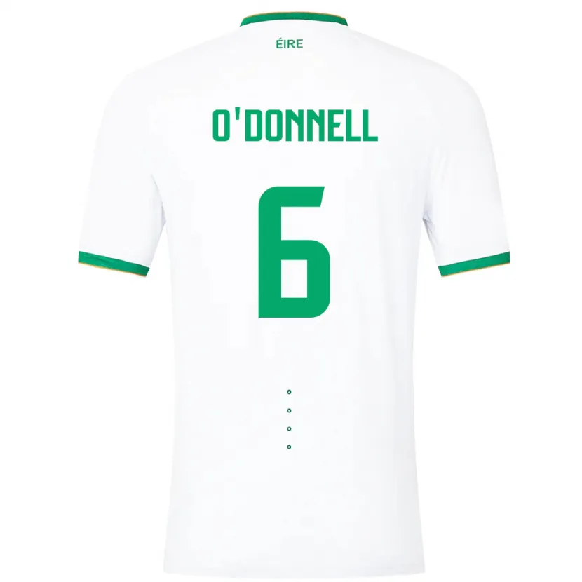 Danxen Dzieci Irlandia Luke O'donnell #6 Biały Wyjazdowa Koszulka 24-26 Koszulki Klubowe
