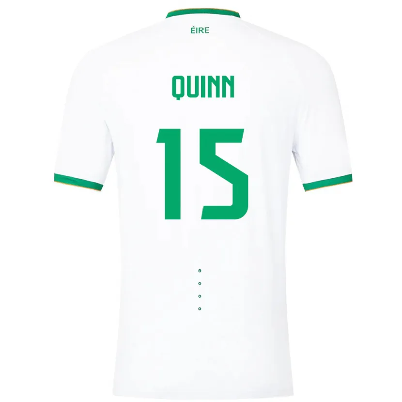 Danxen Dzieci Irlandia Lucy Quinn #15 Biały Wyjazdowa Koszulka 24-26 Koszulki Klubowe