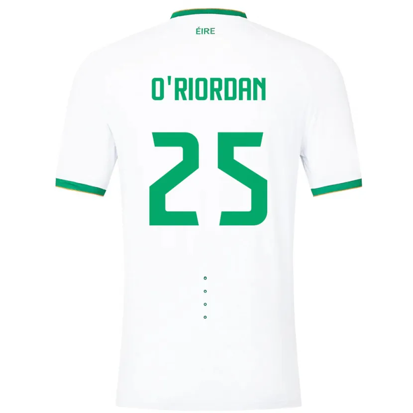 Danxen Dzieci Irlandia Claire O'riordan #25 Biały Wyjazdowa Koszulka 24-26 Koszulki Klubowe