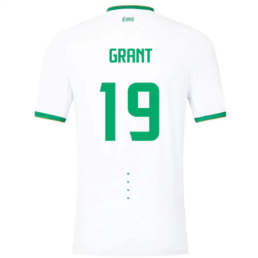 Danxen Dzieci Irlandia Ciara Grant #19 Biały Wyjazdowa Koszulka 24-26 Koszulki Klubowe