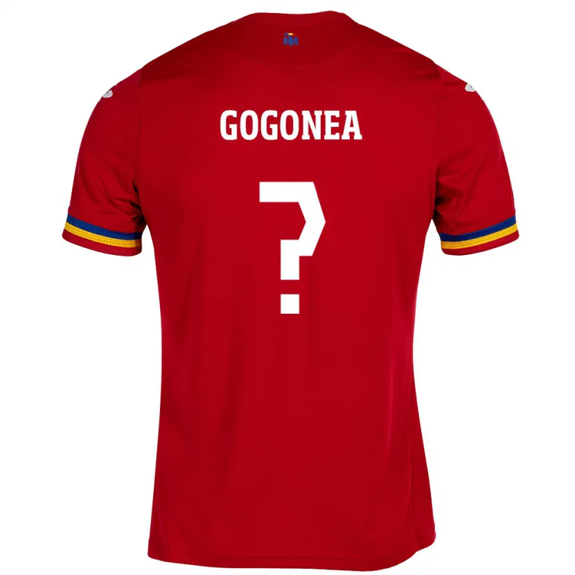 Danxen Dzieci Rumunia Raul Gogonea #0 Czerwony Wyjazdowa Koszulka 24-26 Koszulki Klubowe