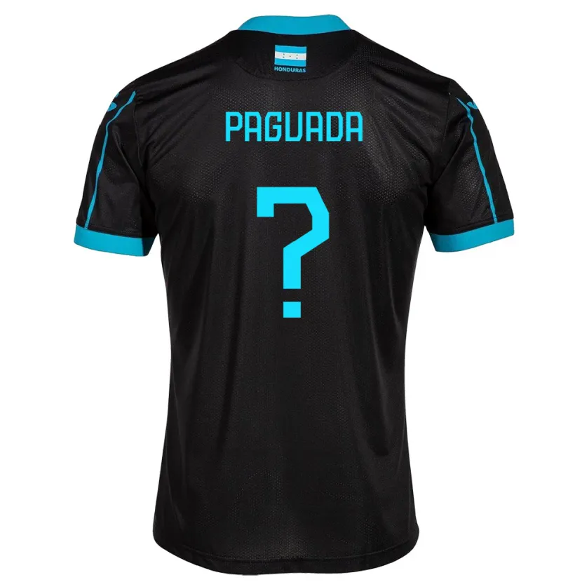 Danxen Dzieci Honduras Didier Paguada #0 Czarny Wyjazdowa Koszulka 24-26 Koszulki Klubowe