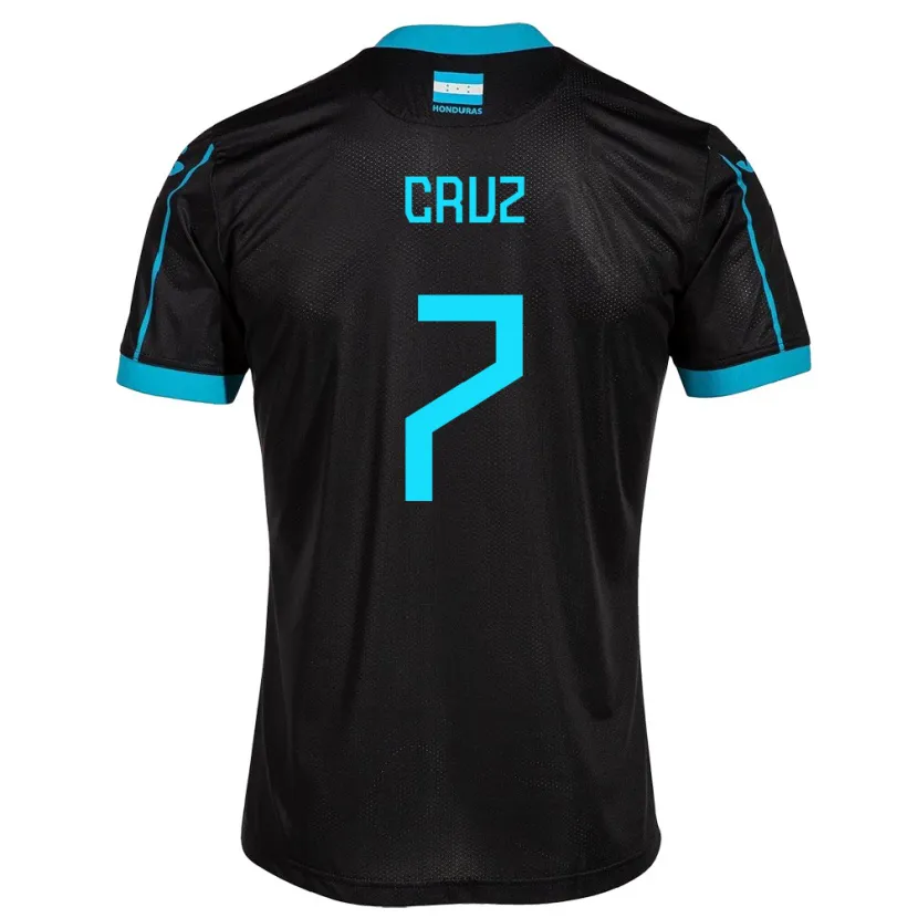 Danxen Dzieci Honduras Nixon Cruz #7 Czarny Wyjazdowa Koszulka 24-26 Koszulki Klubowe