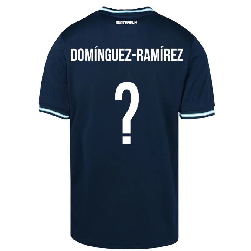 Danxen Dzieci Gwatemala Marco Domínguez-Ramírez #0 Niebieski Wyjazdowa Koszulka 24-26 Koszulki Klubowe