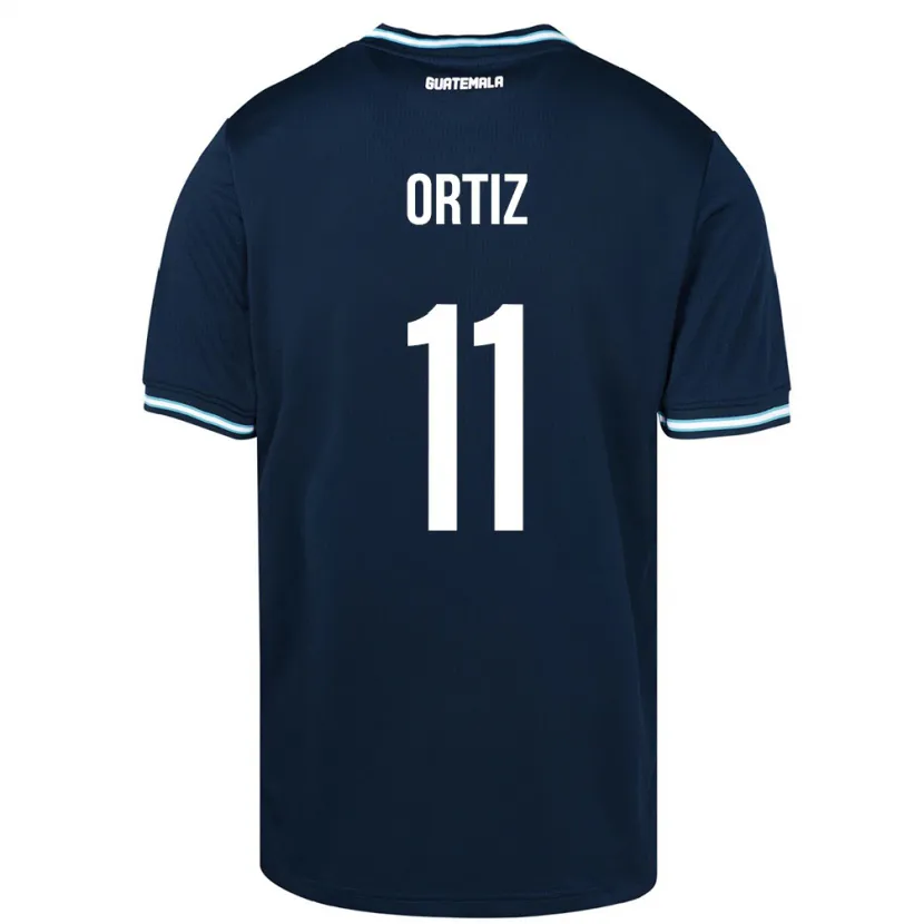 Danxen Dzieci Gwatemala Andersson Ortiz #11 Niebieski Wyjazdowa Koszulka 24-26 Koszulki Klubowe