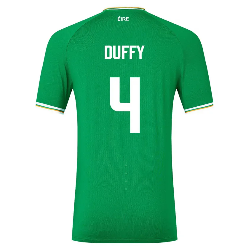 Danxen Męski Irlandia Shane Duffy #4 Zielony Domowa Koszulka 24-26 Koszulki Klubowe