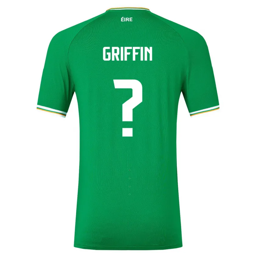 Danxen Męski Irlandia Jake Griffin #0 Zielony Domowa Koszulka 24-26 Koszulki Klubowe