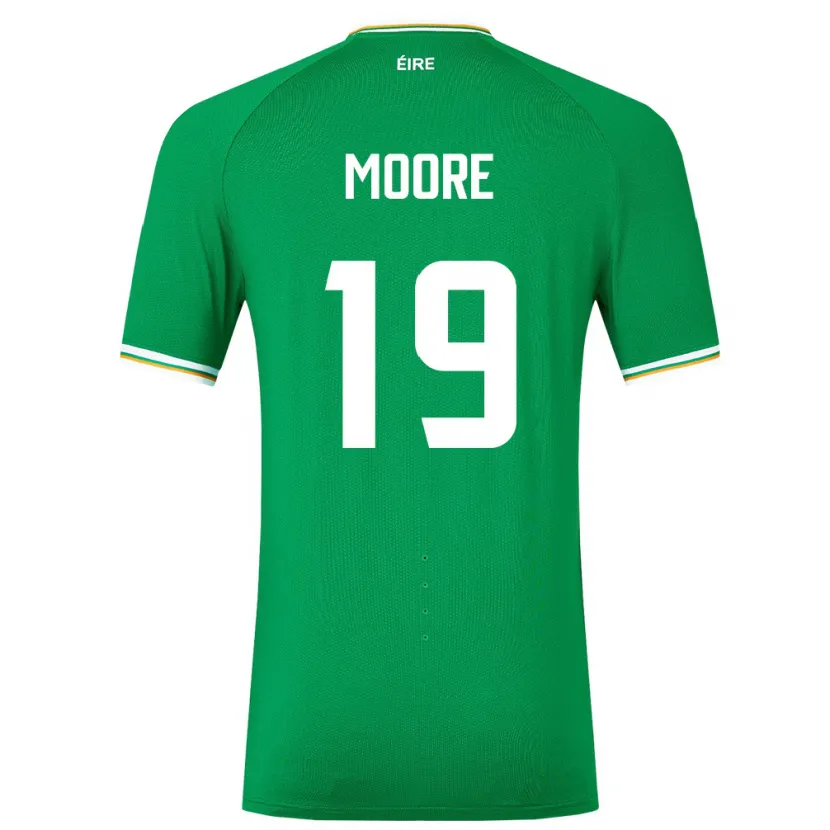 Danxen Męski Irlandia Sean Moore #19 Zielony Domowa Koszulka 24-26 Koszulki Klubowe