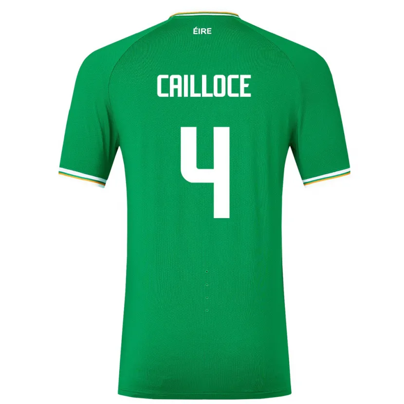 Danxen Męski Irlandia Luca Cailloce #4 Zielony Domowa Koszulka 24-26 Koszulki Klubowe
