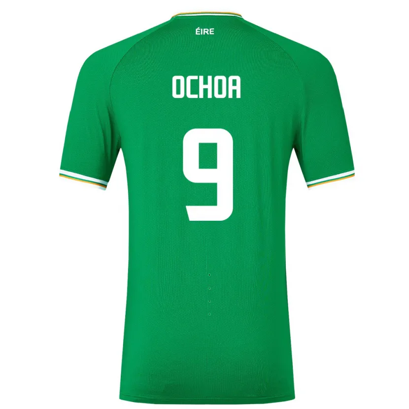Danxen Męski Irlandia Aarón Ochoa #9 Zielony Domowa Koszulka 24-26 Koszulki Klubowe