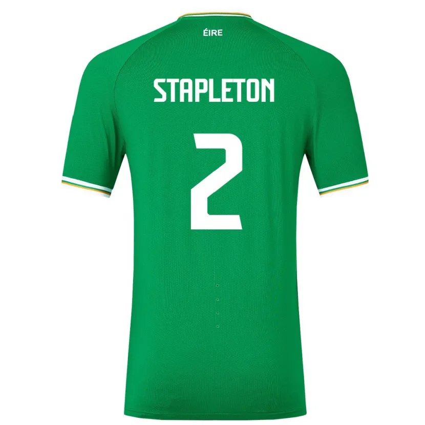 Danxen Męski Irlandia Jessie Stapleton #2 Zielony Domowa Koszulka 24-26 Koszulki Klubowe