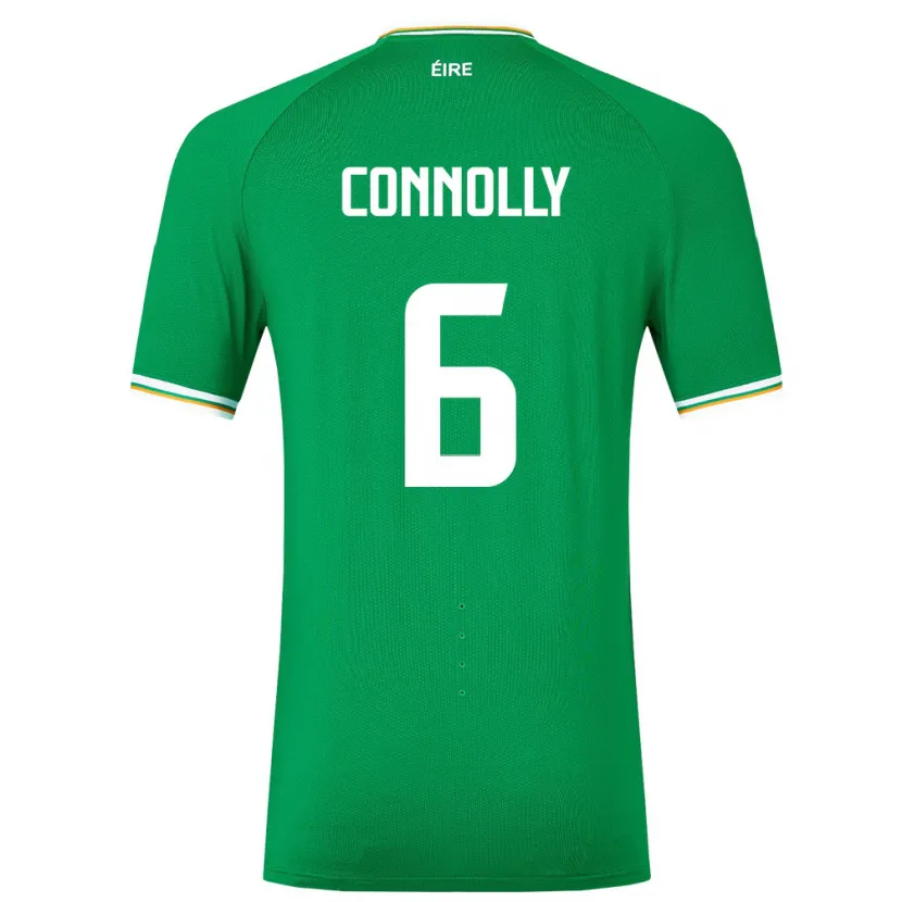 Danxen Męski Irlandia Megan Connolly #6 Zielony Domowa Koszulka 24-26 Koszulki Klubowe