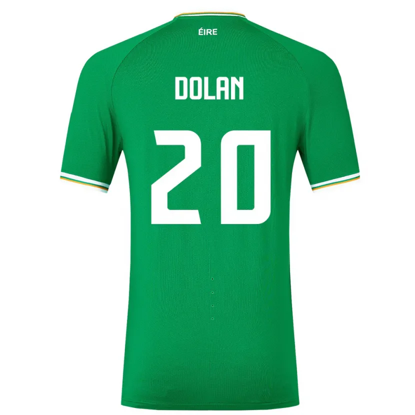 Danxen Męski Irlandia Ellen Dolan #20 Zielony Domowa Koszulka 24-26 Koszulki Klubowe