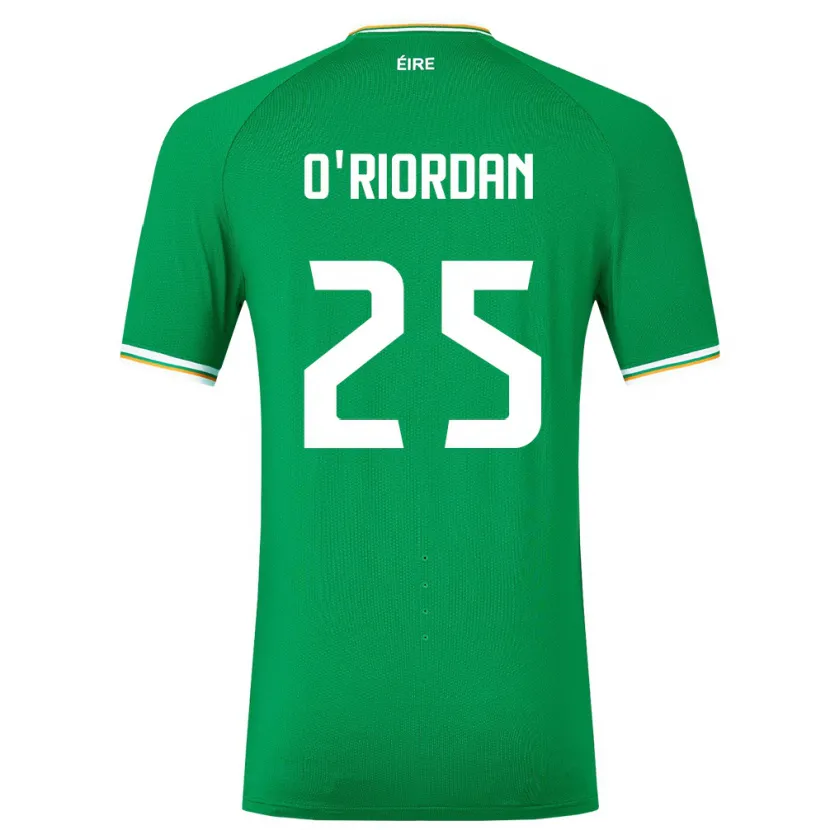 Danxen Męski Irlandia Claire O'riordan #25 Zielony Domowa Koszulka 24-26 Koszulki Klubowe