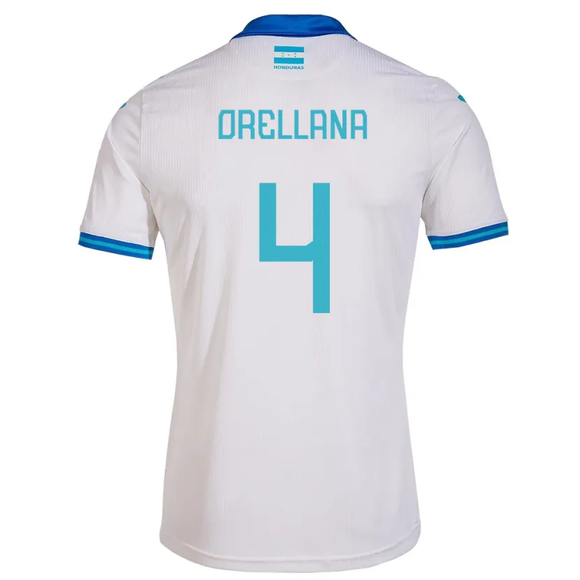 Danxen Męski Honduras André Orellana #4 Biały Domowa Koszulka 24-26 Koszulki Klubowe