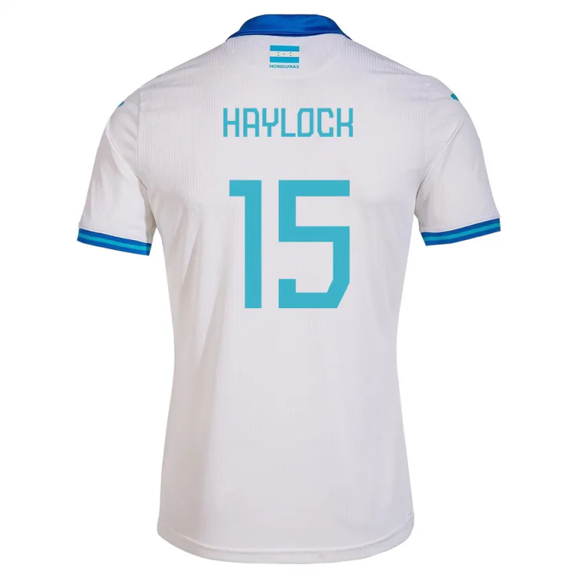Danxen Męski Honduras Kendra Haylock #15 Biały Domowa Koszulka 24-26 Koszulki Klubowe
