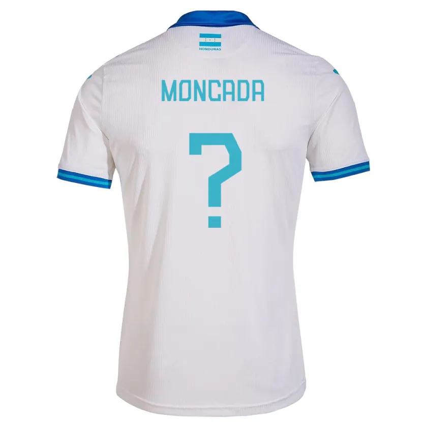 Danxen Męski Honduras Linda Moncada #0 Biały Domowa Koszulka 24-26 Koszulki Klubowe