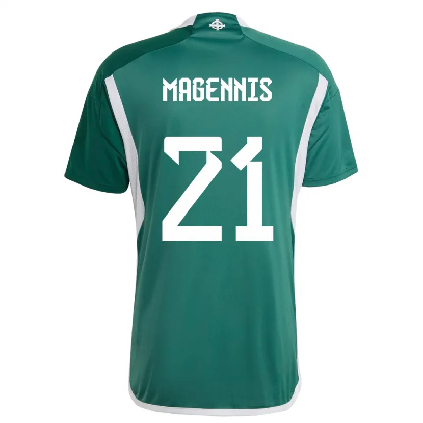 Danxen Męski Irlandia Północna Josh Magennis #21 Zielony Domowa Koszulka 24-26 Koszulki Klubowe
